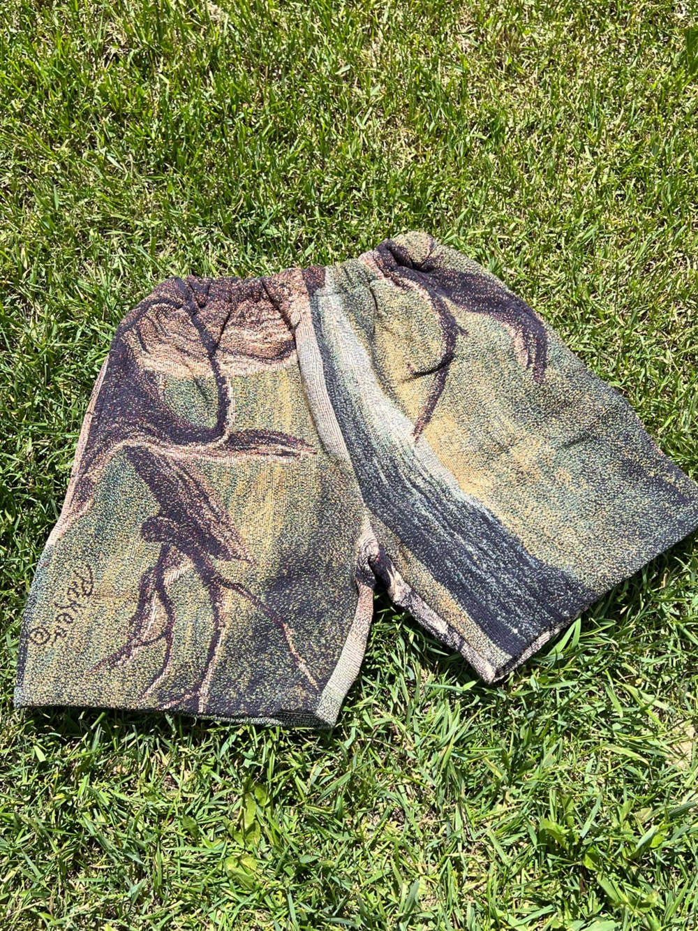 Upcycled Cotton Tapestry Shorts
